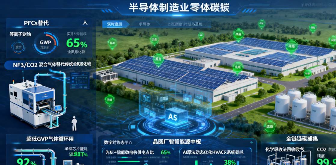 上海綠色制造展｜半導體制造業零碳技術體系構建：從PFCs替代到全鏈條降碳路徑